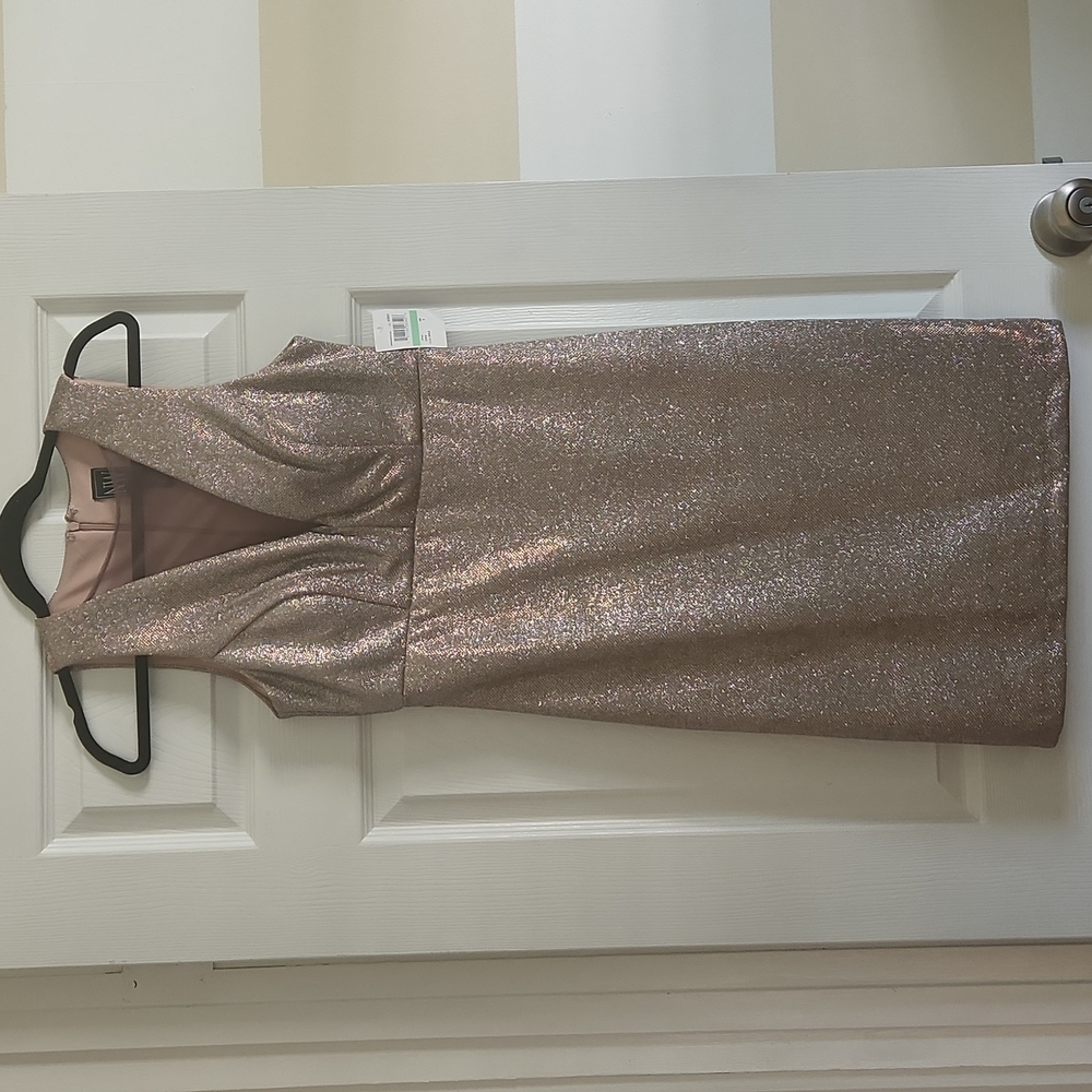 Nightway Gold Dress size 8